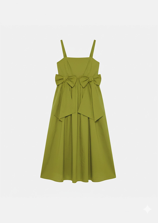 Renée Dress green cotton voile Pomme TARA JARMON CH