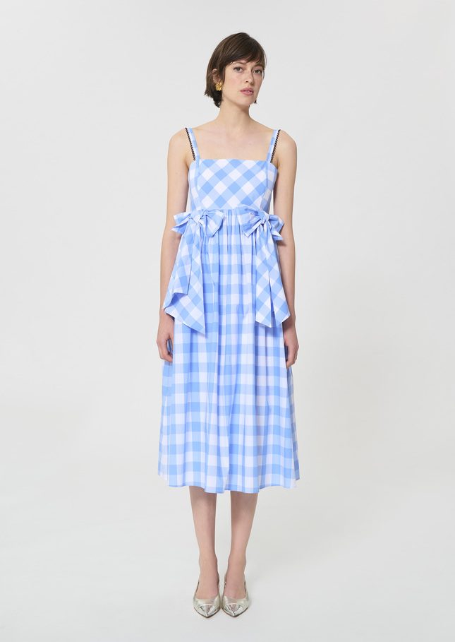 Renée Dress sky blue gingham Horizon TARA JARMON CH