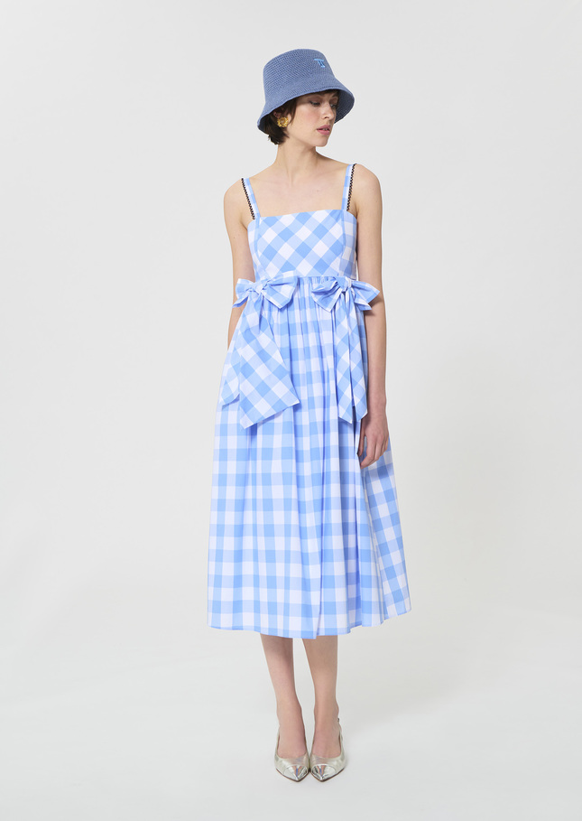 Renée Dress sky blue gingham Horizon TARA JARMON CH