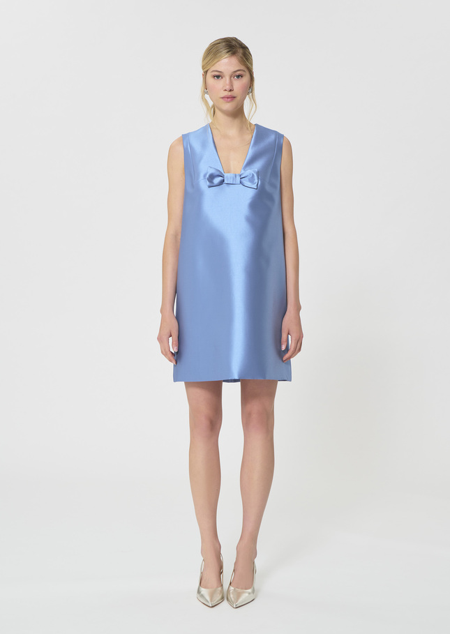 Rusane Dress sky blue duchess satin Horizon TARA JARMON CH