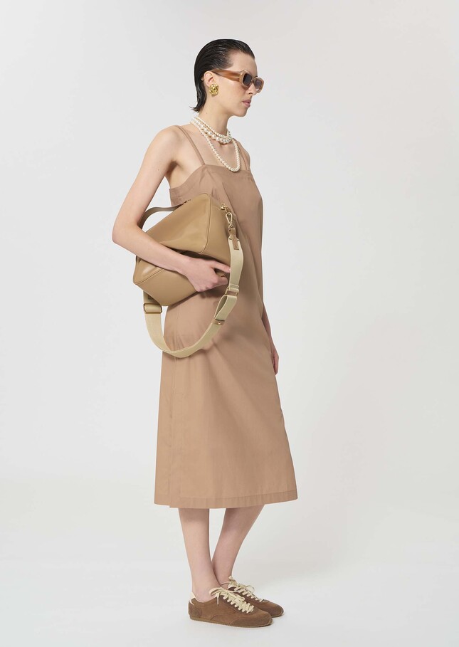 Rosabella dress beige poplin Miel TARA JARMON CH