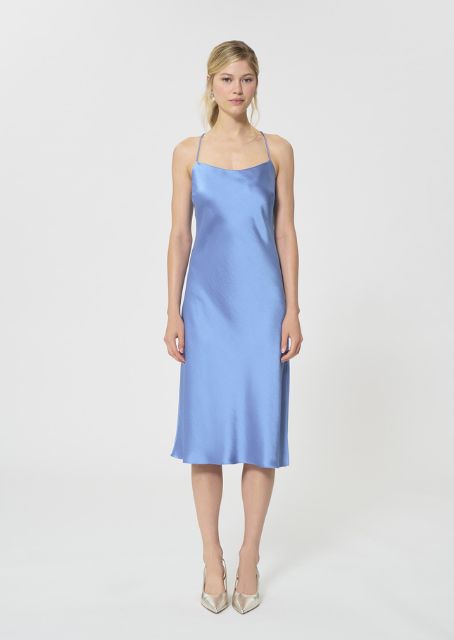 Reane dress sky blue satin Horizon TARA JARMON CH
