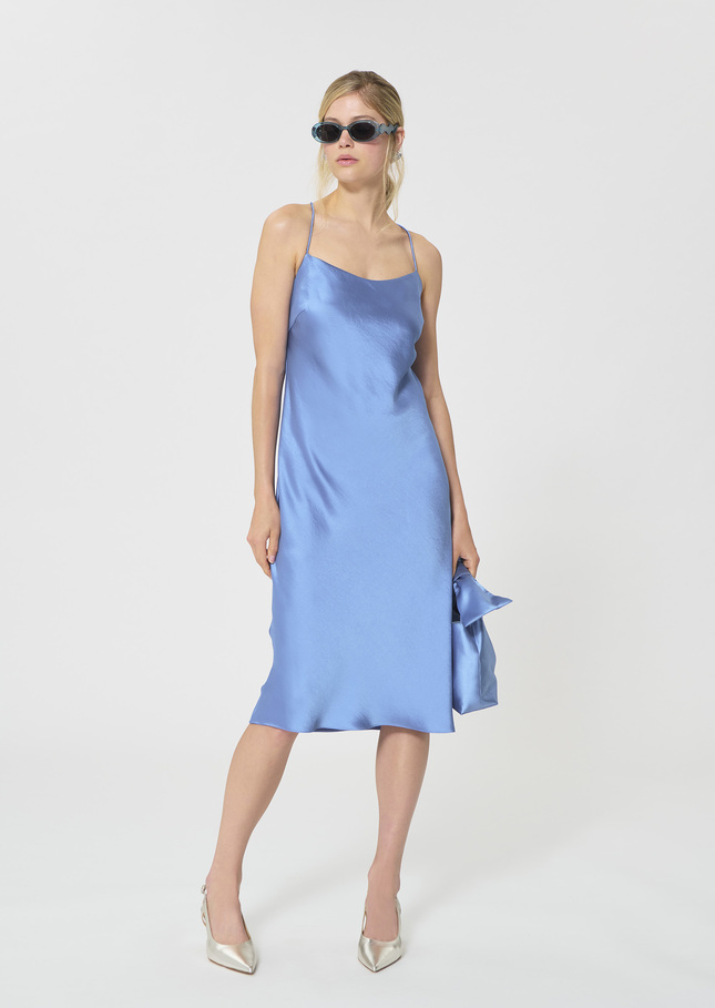 Reane dress sky blue satin Horizon TARA JARMON CH