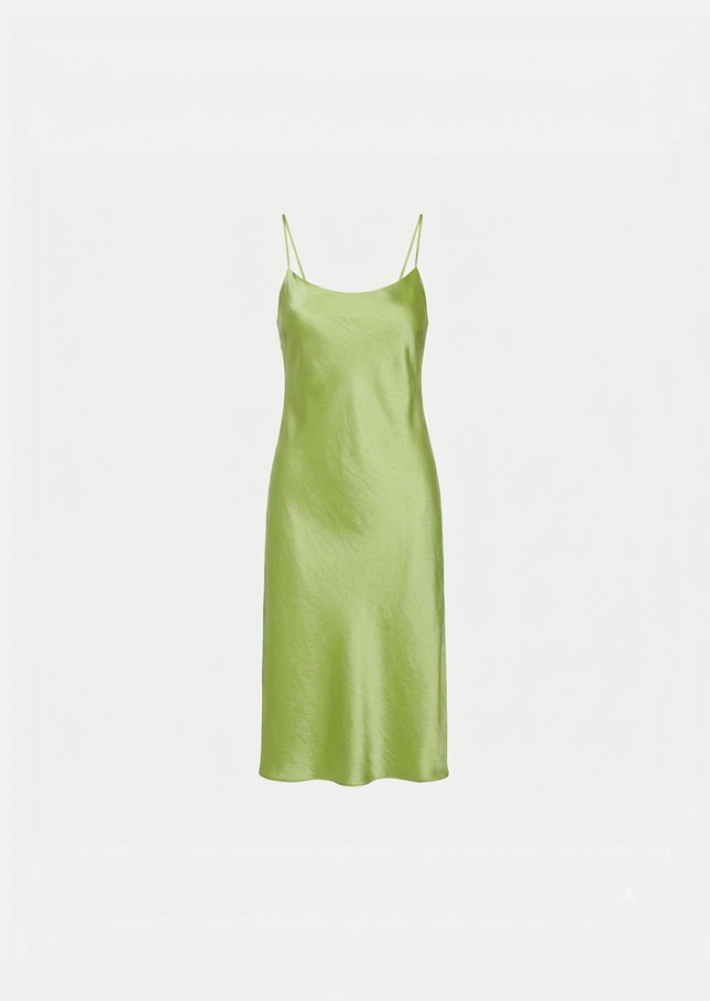 Reane dress green satin Anis TARA JARMON CH