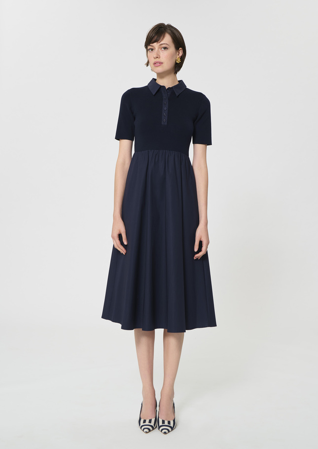 Rio Dress midnight blue cotton Night TARA JARMON CH
