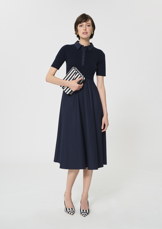 Rio Dress midnight blue cotton Night TARA JARMON CH