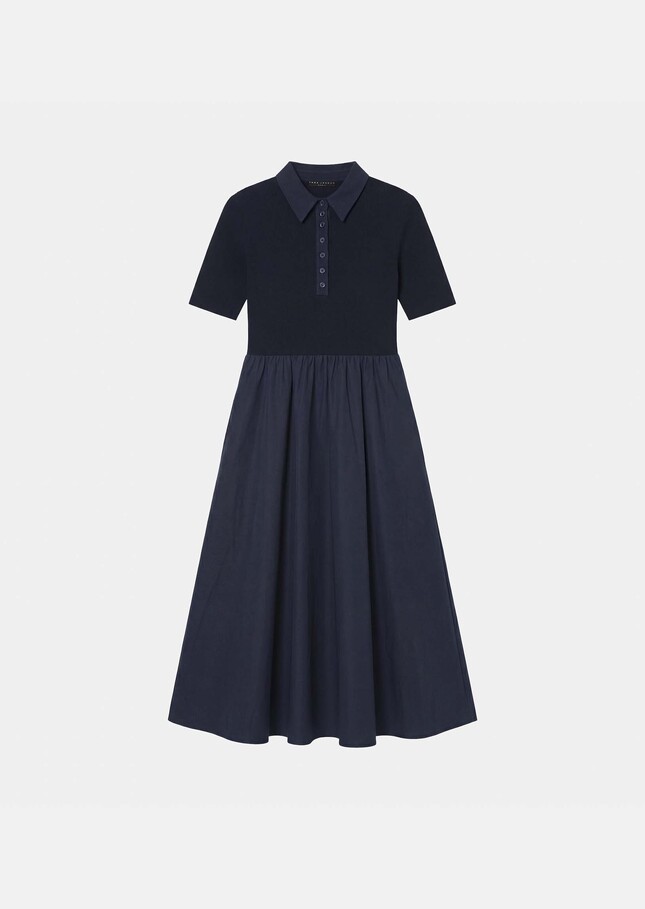 Rio Dress midnight blue cotton Night TARA JARMON CH