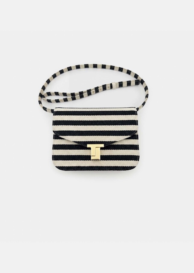 Bag 8 bis navy blue stripes Night TARA JARMON CH