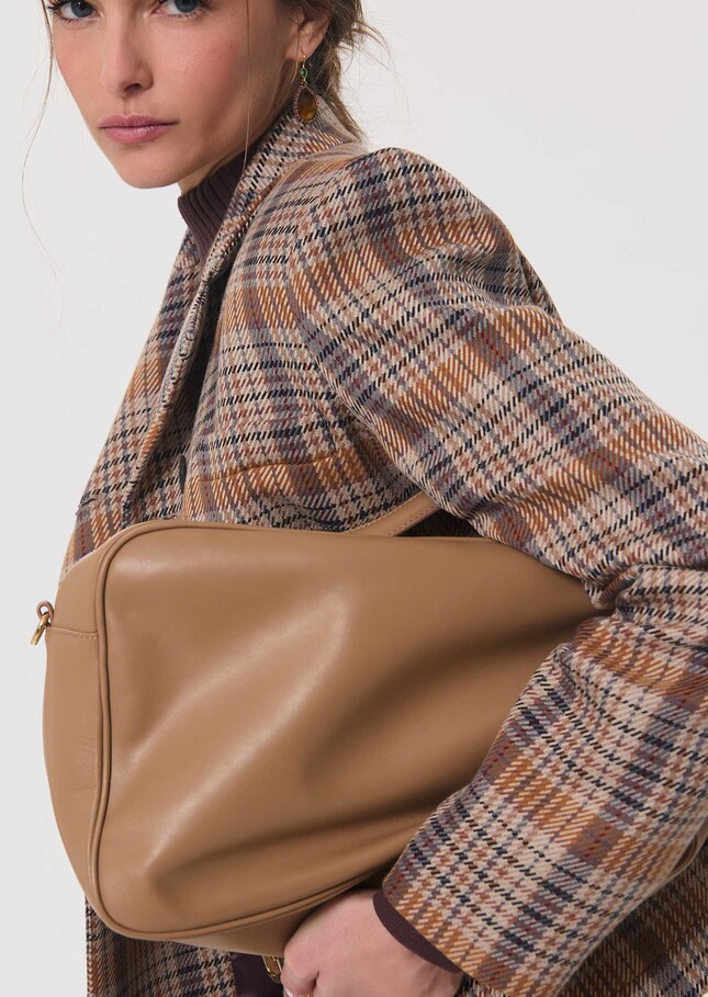 Solal bag beige smooth leather Miel TARA JARMON CH