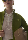 Belladonna Necklace ecru with large beads Off-white TARA JARMON CH