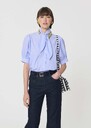 Candyce shirt blue with thin stripes Blue TARA JARMON CH