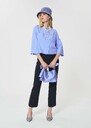 Cloé shirt sky blue poplin Horizon TARA JARMON CH