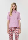 Celine shirt red with thin stripes Cerise TARA JARMON CH