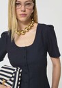 Camina shirt midnight blue poplin Night TARA JARMON CH