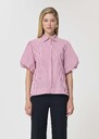 Caly Shirt red striped poplin Cerise TARA JARMON CH