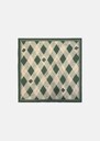 Ethan scarf green printed cotton Jade TARA JARMON CH