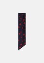 Eva tie midnight blue silk print Night TARA JARMON CH