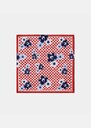 Emilio scarf red printed cotton Cerise TARA JARMON CH