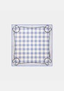 Eddie Scarf sky blue gingham cotton Horizon TARA JARMON CH
