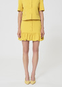 Josie Skirt yellow in a frothy crepe Mimosa TARA JARMON CH