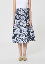 Jolly Skirt midnight blue floral print cotton Night TARA JARMON CH