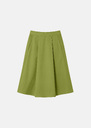 Joel Skirt green cotton gabardine Pomme TARA JARMON CH