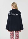 Melody Coat midnight blue double-faced wool Night TARA JARMON CH