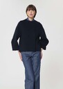 Milady Coat midnight blue double-faced wool Night TARA JARMON CH