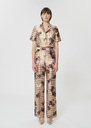 Premier Trousers beige gingham print Beige TARA JARMON CH