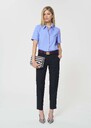 Pierrot Trousers midnight blue powder-grain canvas Night TARA JARMON CH