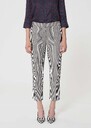 Pipo Pants ecru with cotton stripes Off-white TARA JARMON CH