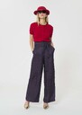 Pia Pants midnight blue with mini clover print Night TARA JARMON CH