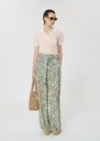 Pia Pants green floral print Vert anglais TARA JARMON CH