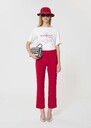 Paulin Trousers red double canvas Cerise TARA JARMON CH