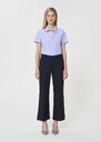 Pierre Pants midnight blue powder-grain canvas Night TARA JARMON CH