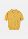 Poppie Sweater yellow in extra fine mohair Mimosa TARA JARMON CH