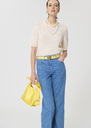 Ponzo Sweater ecru in lightweight mohair Off-white TARA JARMON CH