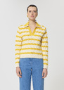 Paolina sweater yellow striped cotton Mimosa TARA JARMON CH