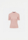 Perla Sweater pale pink ribbed knit Blush TARA JARMON CH
