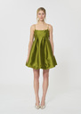 Romane dress green duchess satin Anis TARA JARMON CH