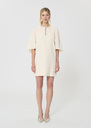 Renetta Dress unbleached in fluid crepe Off-white TARA JARMON CH