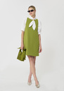 Rodney Dress green double canvas Pomme TARA JARMON CH