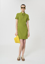 Robins dress green double canvas Pomme TARA JARMON CH