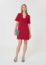 Romelina dress red in fluid crepe Cerise, Night TARA JARMON CH