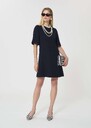 Romina dress midnight blue in fluid crepe Night TARA JARMON CH