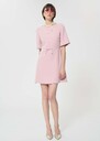 Romina dress pale pink in fluid crepe Blush TARA JARMON CH
