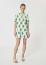 Rox Dress ecru with patterns Jade TARA JARMON CH