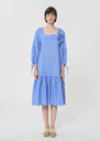 Roméa dress sky blue cotton voile Horizon TARA JARMON CH