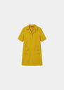 Rock Dress yellow in fluid crepe Mimosa TARA JARMON CH