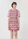 Russel Dress pale pink retro print Blush TARA JARMON CH